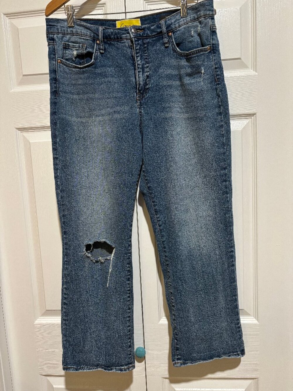 Sam Edelman Circus NY Womens High-Rise Slim Straight Blue Denim Jeans Size 32